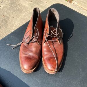 Joseph Abboud Brown Leather Chukka Boots